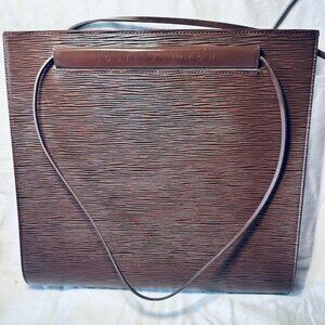 Louis Vuitton Epi Leather Shoulder Bag – Dark Brown